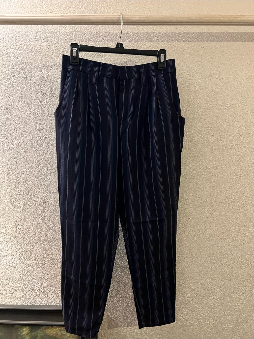Pendleton Navy Pinstripe Women's Trousers